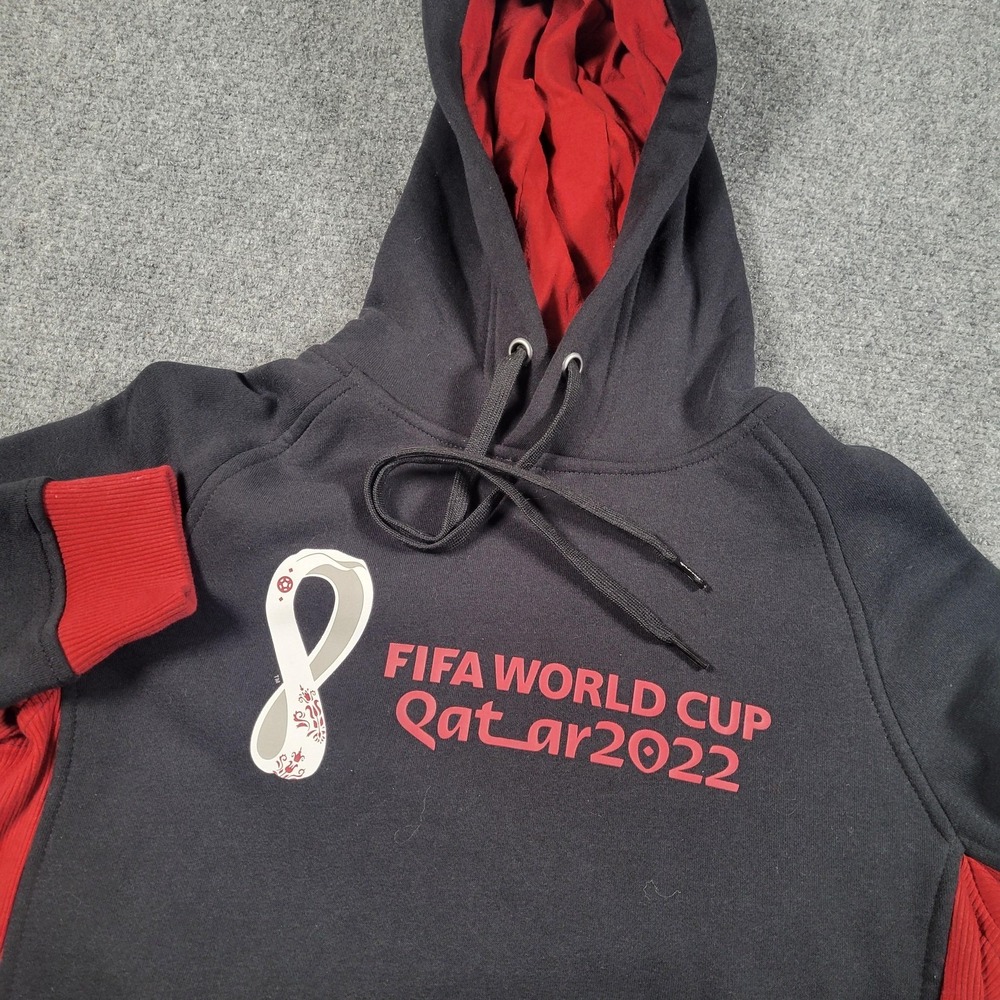 FIFA World Cup Qatar 2022 Hoodie Sweatshirt Mens Small Black Soccer Outerstuff